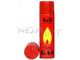 Фото: Газ для заправки зажигалок, горелок S&B, 00014842